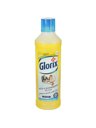 Средство для мытья полов Glorix, Лимонная энергия, 1 л, 67047221/67940172