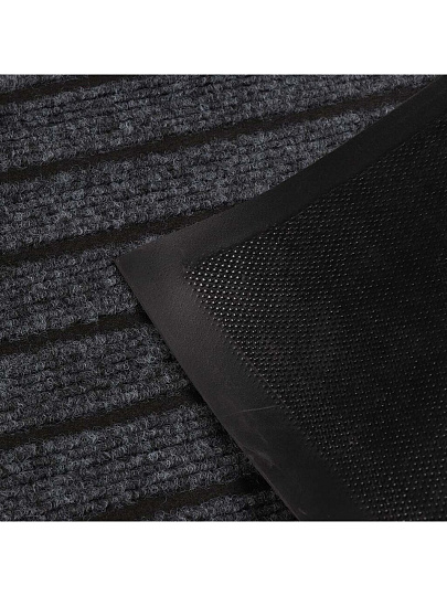 Коврик придверный, 60х90 см, прямоугольный, ПВХ, серый, Модерн, ComeForte, HP1908