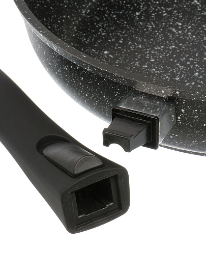 Сковорода алюминий, 24 см, антипригарное покрытие, Гурман, Fit, съемная ручка