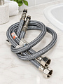 Подводка для воды М10-1/2&amp;quot;х0.5 м, пара, сталь, полиамид, AquaLine