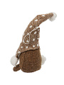 Фигурка декоративная текстиль, Гномик, 27 см, коричневая, Y4-9443 - фото 4