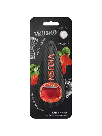 Ароматизатор в машину подвесной, мембрана, Freshco, Vkusno Клубника, AR0MV013
