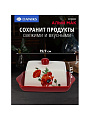 Масленка доломит, 19.7х12.5 см, крышка доломит, Daniks, Алый мак - фото 2