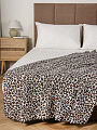 Плед 1.5-сп, 130х170 см, флис, 100%пэ, Silvano, принт леопард
