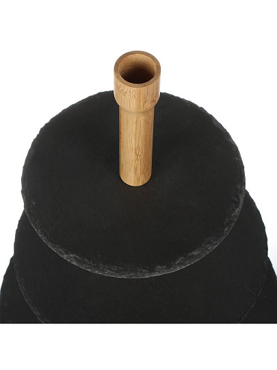 Этажерка сервировочная, 3 яруса, дерево, 18х23х28 см, Apollo, Pisos, PSS-01