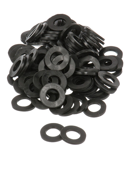 Прокладка уплотнительная 100 шт, 3/4&quot;, резина, СантехКреп, 2.8.3.Ф