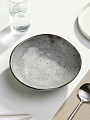 Тарелка суповая, керамика, 20 см, круглая, Stone Dark, Domenik, DMD043, серая - фото 5