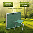 Стол складной металл, прямоугольный, 120х60х68.5 см, столешница МДФ, зеленый, Green Days, 4 стула - фото 17