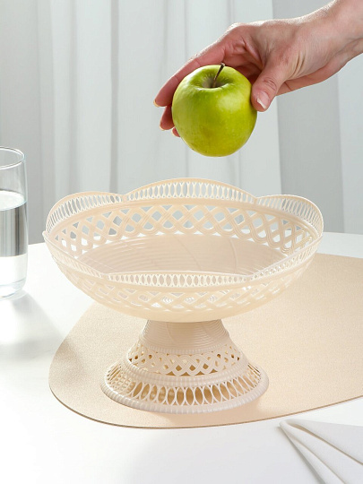 Ваза для фруктов, пластик, 14х24 см, Альтернатива, 7 злаков, М779