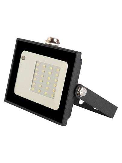 Прожектор светодиодный, General Lighting Systems, GTAB-S, 30 Вт, 6500 К, IP65, 2150 Лм, с датчиком движения, черный, 403600