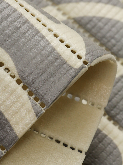 Коврик для ванной, антискользящий, 0.8х15 м, вспененный ПВХ, Вилина, Виктория, V39-grey