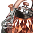 Чайник нержавеющая сталь, 3 л, со свистком, зеркальный, ручка пластиковая, Daniks, Ромбы, индукция, коричневый, MSY-A019 - фото 2