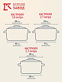 Набор посуды эмалированная сталь, 3 предмета, кастрюли 2, 3, 4 л, Керченский металлургический завод, Лимонный сет-1 Экстра - фото 2