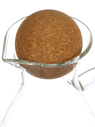 Кувшин боросиликатное стекло, 1.6 л, с крышкой, Y4-11032, прозрачный, крышка пробковая