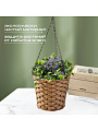 Кашпо подвесное 20х18х53 см, Плетение, Y4-6523 - фото 8