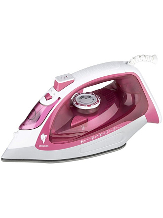 Утюг Leonord, LE-1805, 2600 Вт, керамика, вертикальное отпаривание, противокапельная система, система самоочистки, защита от накипи, пар, спрей, удар, 1.8 м, розовый