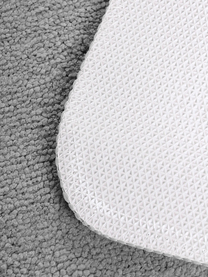 Набор ковриков для ванной и туалета, 2 шт, 0.5х0.8, 0.4х0.5 м, полиэстер, серый, Silvano, Контур, Y4-11489