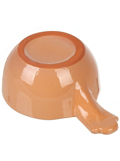 Кокотница керамика, 9х12х4 см, 0.1 л, круглая, бежевая, КОК 0,1 Б