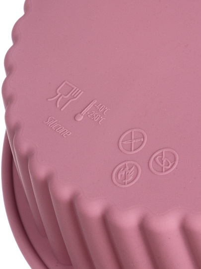 Форма для запекания силикон, 18х18х5.2 см, круглая, для кекса, Хорс, Plum, П-01-144-(205)