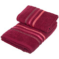 Полотенце банное 70х140 см, 100% хлопок, 480 г/м2, Silvano, бургунди, Турция, 17-026-6 - фото 3