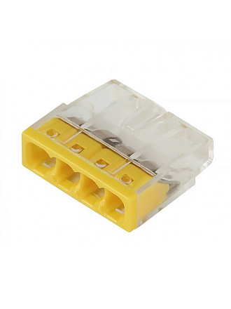 Клемма монтажная, 4 отверстия, 16 штук, Smartbuy, SBE-pwco-4-rp
