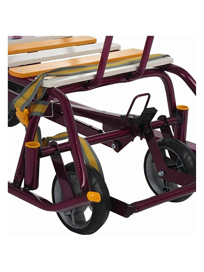 Санки Тимка 6 Универсал, Т6У/А2, переставная ручка, ремень безопасности, колеса на полозьях, 25 кг, амарантовый лак, Nika