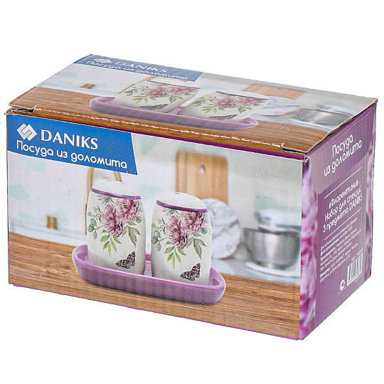 Набор для специй керамика, 3 шт, Daniks, Флорентини