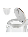 Чайник электрический Redmond, SkyKettle RK-G203S, Strix, белый, 2 л, смарт, 2200 Вт, скрытый нагревательный элемент, стекло - фото 2