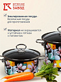 Набор посуды эмалированная сталь, 6 предметов, кастрюли 1.9,2.5,5 л, индукция, Керченский металлургический завод, Адель 5-1 Элит - фото 2