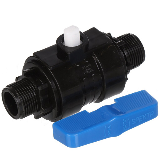 ПНД кран 3/4&quot;-3/4&quot;, наружный/наружный, Spektr