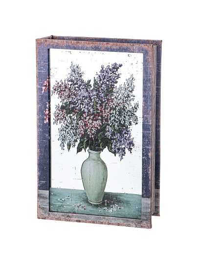 Шкатулка-книга для украшений, МДФ, стекло, 27х18х7 см, Lefard, 94-203