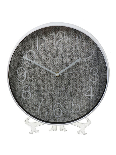 Часы настенные, 30 см, круглые, пластик, стекло, Y6-6062