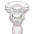 Подсвечник декоративный стекло, 1 свеча, 9х9х18 см, Вернисаж, Y6-6508 - фото 3