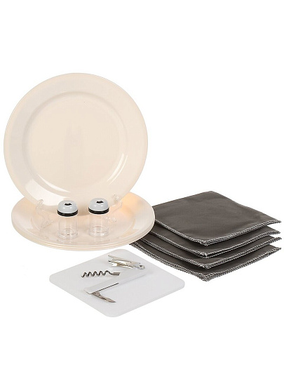 Термосумка-рюкзак для пикника 31х21.5х40.5 см, Picnic Sourse, прямоугольная, на 4 персоны, с аксессуарами, CA142029.STD