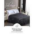 Плед евро, 200х220 см, велсофт жаккард, 100% полиэстер, Silvano, Grazia, черный, 200/009-GRAZ/LA - фото 6