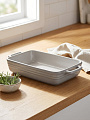 Форма для запекания керамика, 15.5х29х5.5 см, 1 л, прямоугольная, Agness, Grey, 780-142 - фото 6