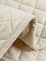 Покрывало евро, 240х260 см, 100% полиэстер, стеганое, Silvano, Flora, молочное - фото 6