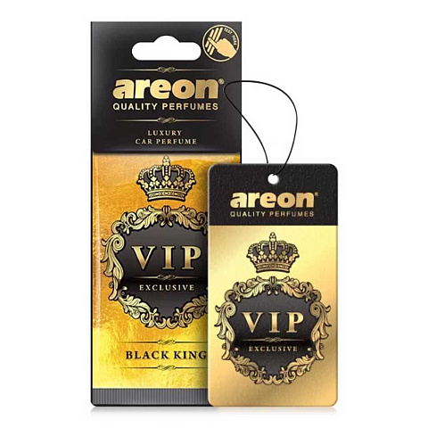 Ароматизатор в машину подвесной, сухой, Areon, "VIP" - Black King, 704-VIP-02