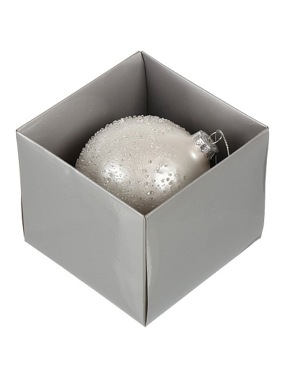 Елочный шар Перламутр, 10 см, стекло, XF24-SC031