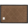 Коврик грязезащитный, 60х90 см, прямоугольный, резина, с ковролином, светло-коричневый, рисунок в ассортименте, Уют Классик, ComeForte