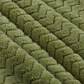 Плед 1.5-спальный, 150х200 см, велсофт жаккард, 100% полиэстер, Cleo, Роял плюш, фисташковый, 150/013-RP/CL - фото 4