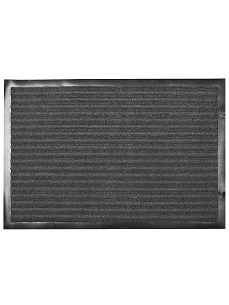 Коврик грязезащитный, 40х60 см, прямоугольный, ПВХ, с ковролином, серый, Floor mat Комфорт, ComeForte, XTL-1003