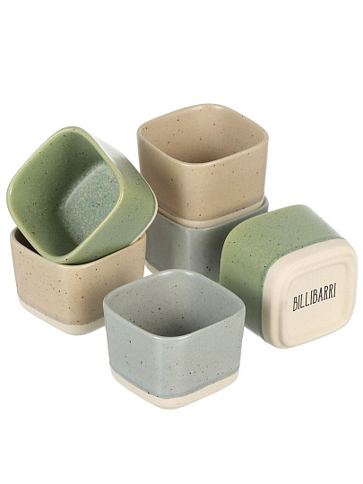 Соусник керамика, Billibarri, Tapas Lounge, 5.7 см, 6 шт, бамбуковая подставка, 900-527