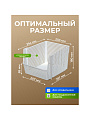 Корзина для хранения, 10 л, 25х29.4х18 см, прямоугольная, пластик, белая, Violet, Лофт, 850006 - фото 2