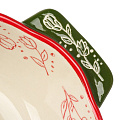 Форма для запекания керамика, 22х35 см, овальная, Зеленые веточки, Y4-9765 - фото 2