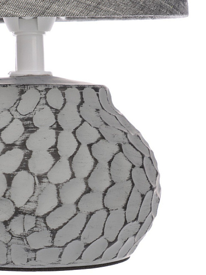 Светильник настольный, E14, 40 Вт, графит, абажур графит, BY, Альмерия, 476-441