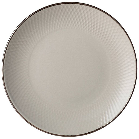 Тарелка десертная, керамика, 19.5 см, круглая, Графика, Lefard, 191-174, серый графит