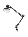 Светильник настольный на струбцине, 230В, E27, 40 Вт, черный, абажур черный, IEK, 1014, LNNL4-1014-2-VV-40-K02