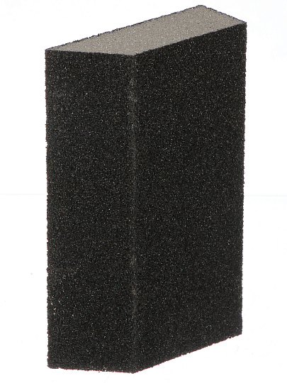 Шлифовальная губка зернистость P60, 125 х 75 х 25 мм, трапеция, средняя жесткость, Bartex