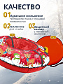 Санки-ватрушка Nika, Kids зимний, 85 см, 90 кг, с буксировочным тросом, с ручками, ТБ3К-85/З2 - фото 2